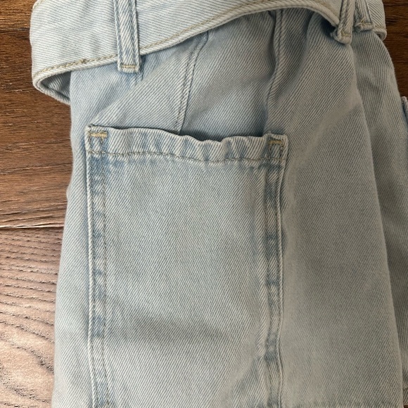 Light Blue Denim Girls Shorts - Picture 4 of 4